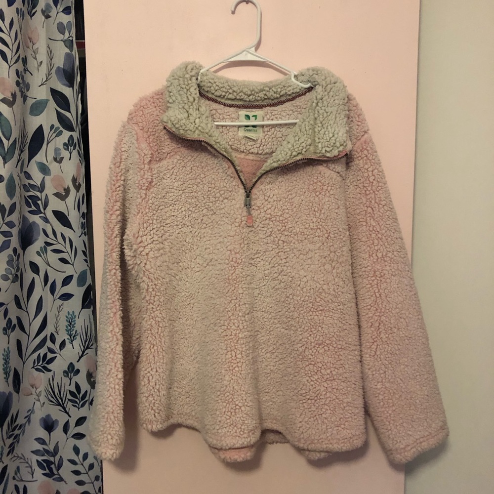 Pink Woolly Quarter Zip